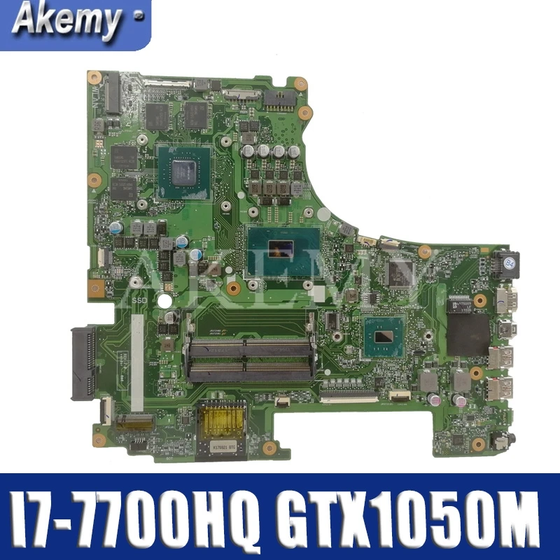 GL753VD для For Asus материнская плата ноутбука GTX1050M 4G Видео память I7 7700HQ ЦП тест работа