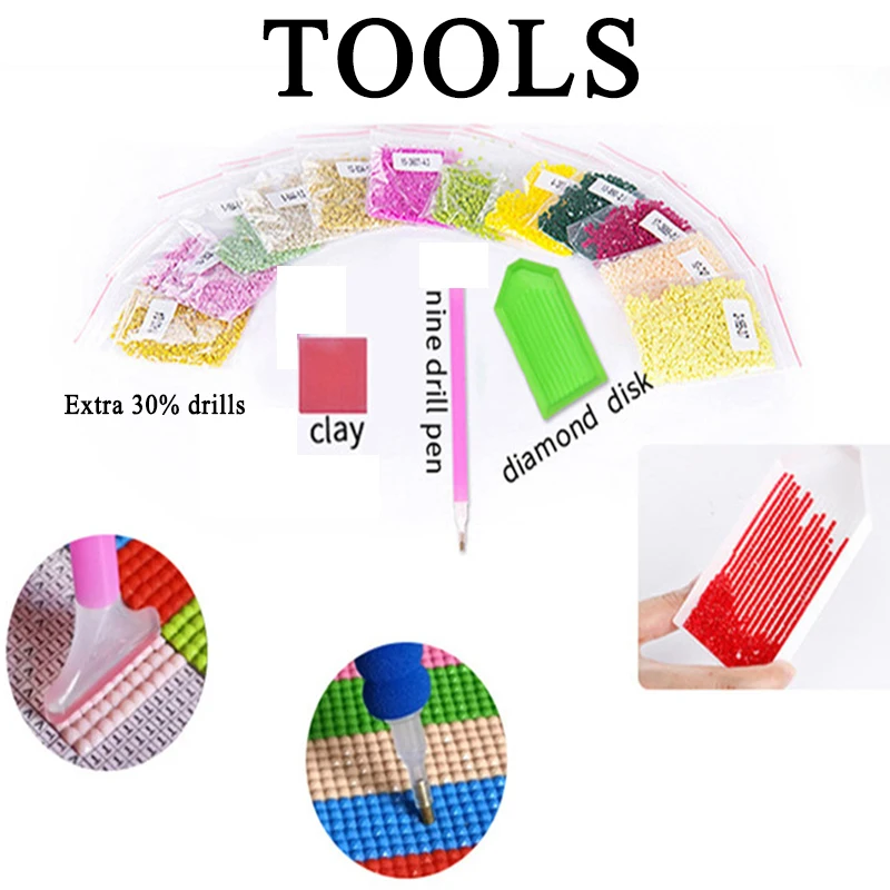 Набор для алмазной вышивки сделай сам алмазная 5d-картина с круглыми квадратными