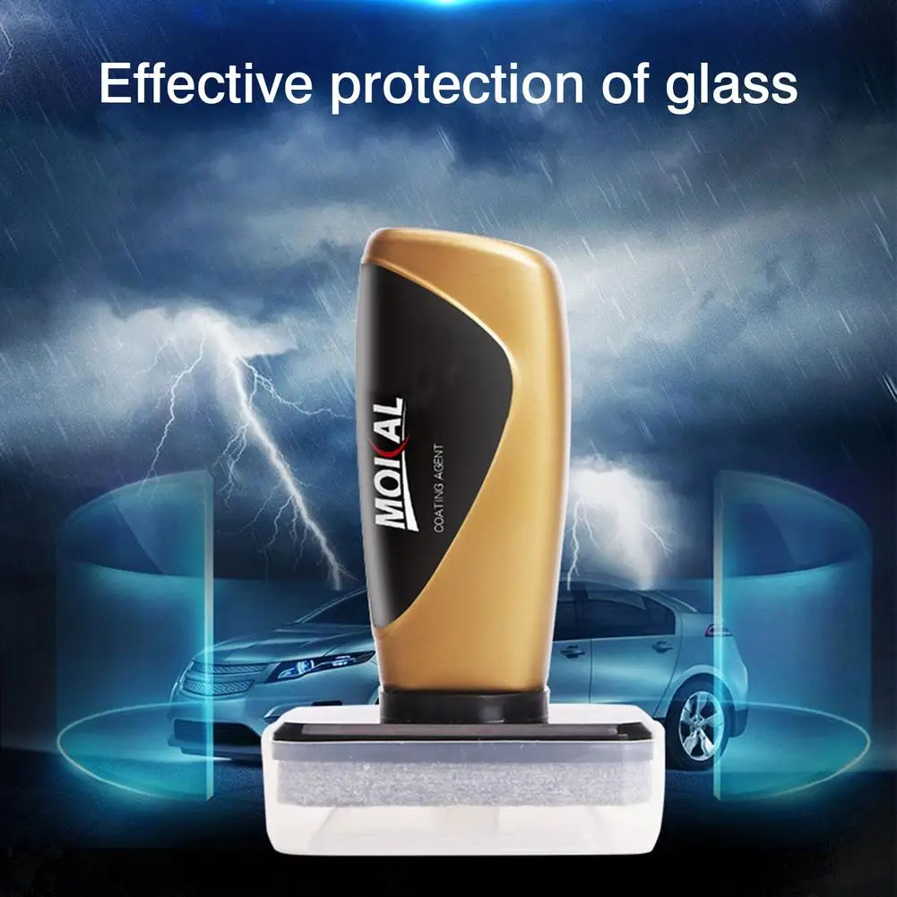 

100ml Car Front Glass Oil Film Remove Wax Anti-fogging Agent Windshield Flooding Evaporator Liquid Anti-scratches Washing Tool