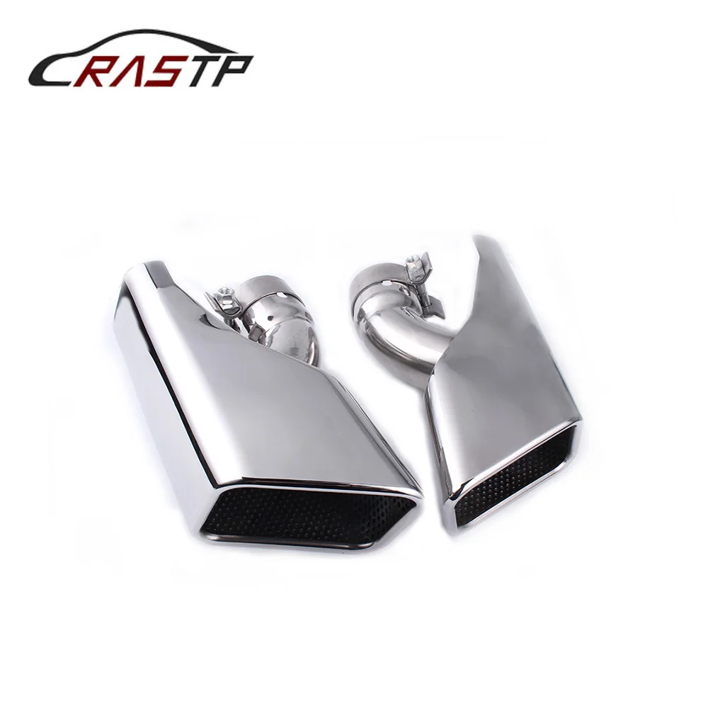 

RASTP-Stainless Steel Rear Exhaust Muffler End Tail Pipe Outlet Tips for 2005 Range Rover Diesel RS-CR2033