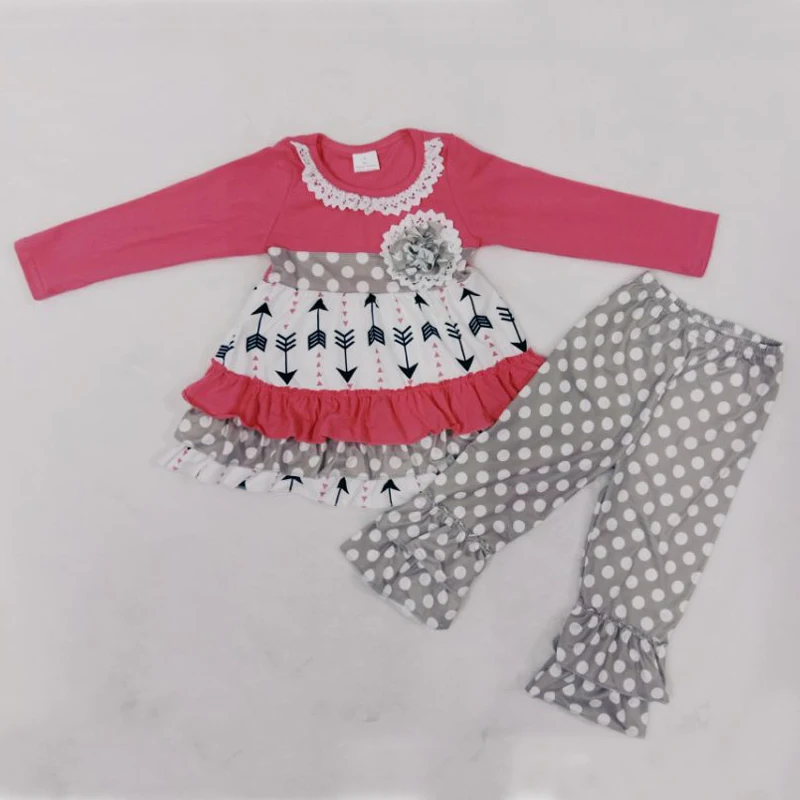 

baby girls spring new arrival outfits love arrow happy valentine's day clothes boutique kids clothing sets