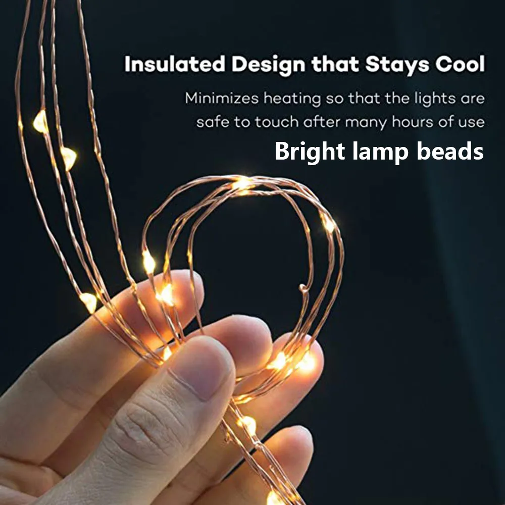 10 м Рождественский Декор занавеска 100LED струнный светильник фея электрическая