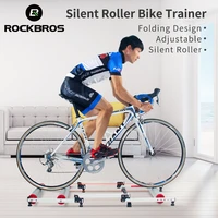 rockbros bike roller trainer stand bicycle exercise bike training indoor silent folding trainer aluminum alloy for mtb road bike