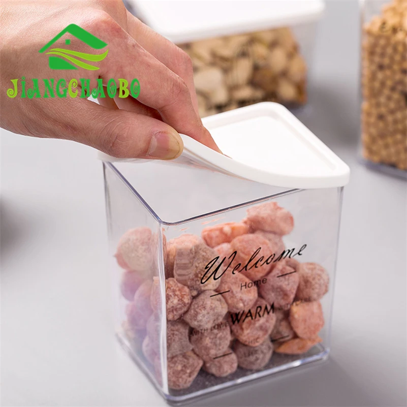 Высококачественные пластиковые герметичные банки 1 шт. кухонная коробка для