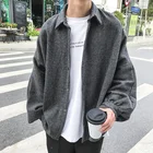 Новинка весна-осень 2020, модная повседневная однотонная Простая рубашка в Корейском стиле с длинными рукавами, черного цвета, M-2XL