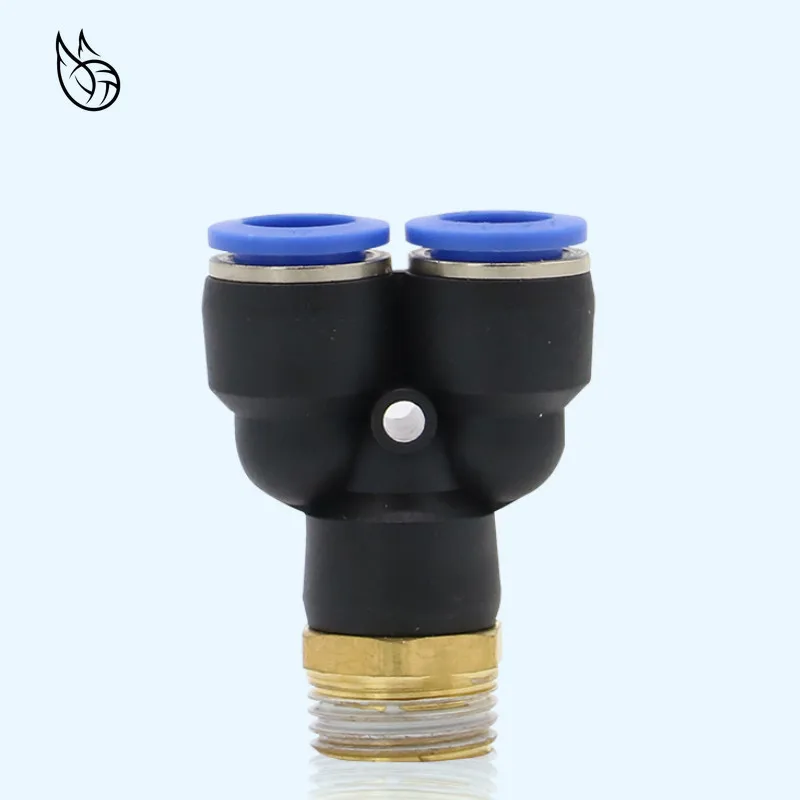 PX Пневматический фитинг y образный тройник 4 мм 12 OD шланг трубка M5 1/8 &quot1/4&quot 3/8