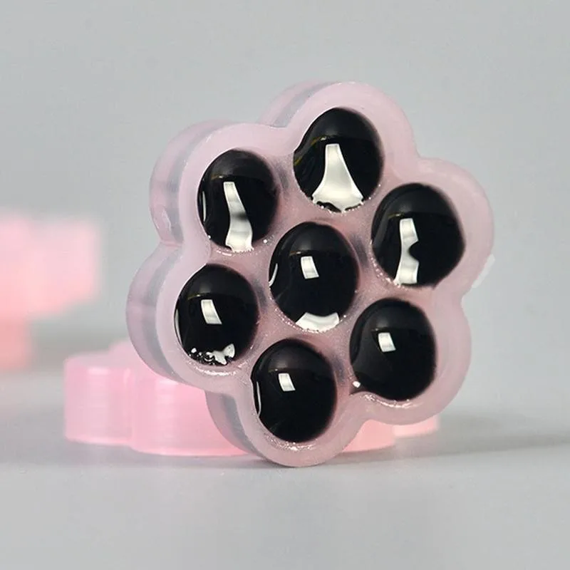 

100pcs Flower-shape Grafting Eyelash Extension Glue Drop Cup Portable Epoxy Table Eyelashes Flower Eyelash Beauty Tool Water Cup