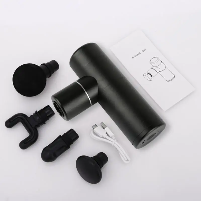 

Portable Mini Deep Muscle Massage Gun Tissue Massage For Health Athletes Massage Relaxer USB Rechargeable Percussion 4 Colors