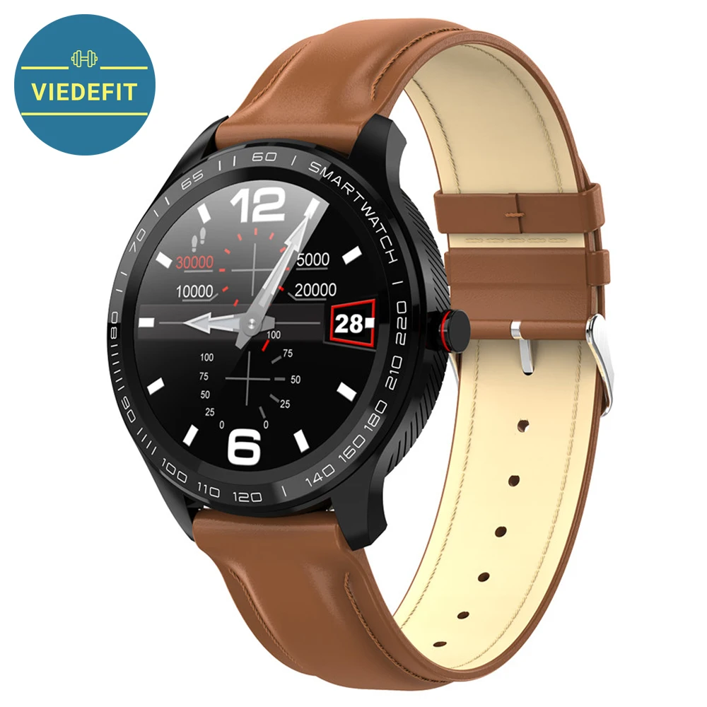 Умные часы L9 ЭКГ пульсометр напоминание о звонках полностью сенсорные IP68