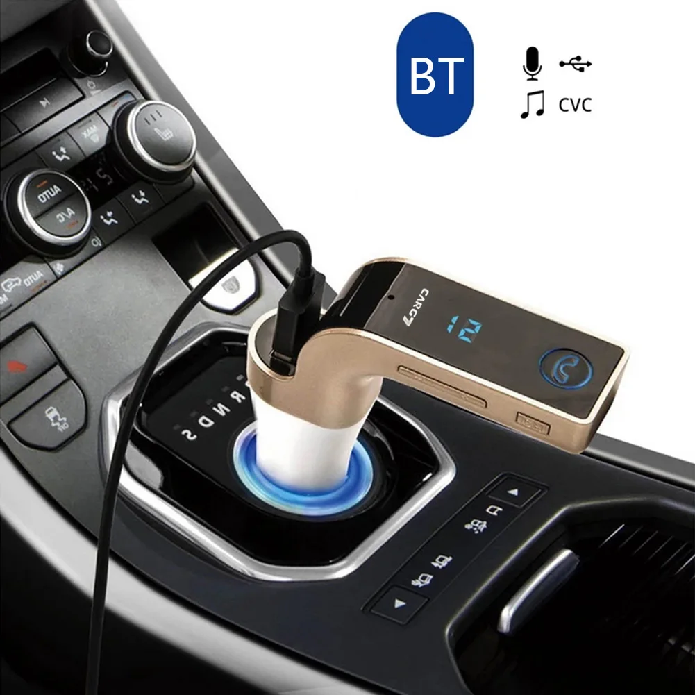 Автомобильный FM-передатчик Bluetooth беспроводной для автомобиля FM-радио адаптер