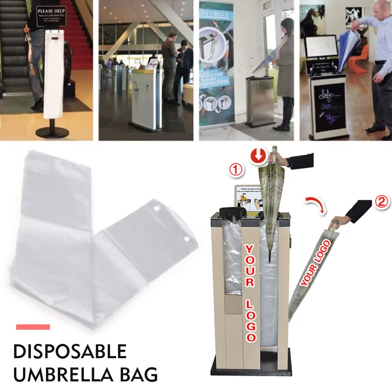 Удобный одноразовый чехол для зонта не протекает гостиничный магазин 100 шт.