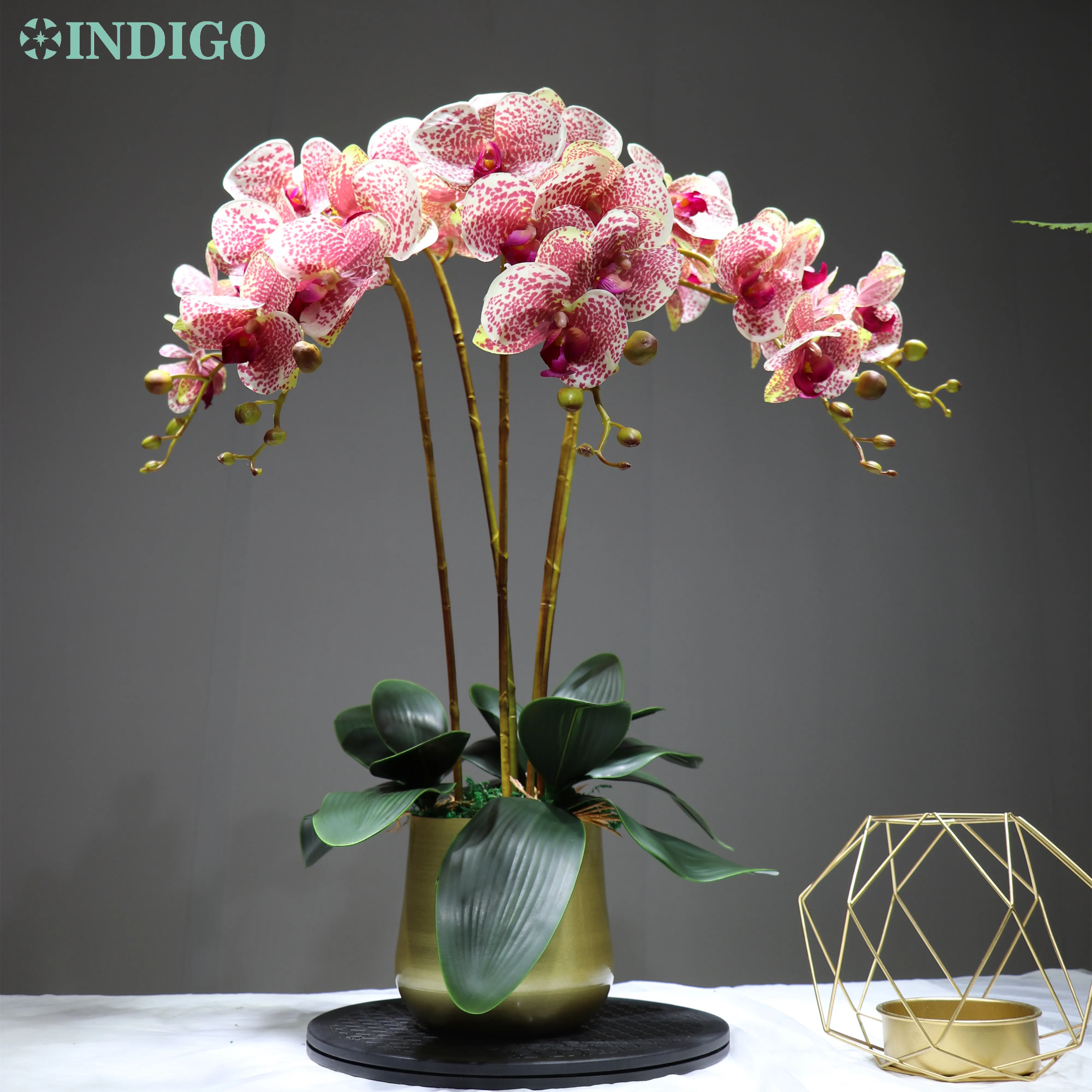 (5 орхидеи + 3 листа оптический горшок) на ощупь сделай сам оформление цветов