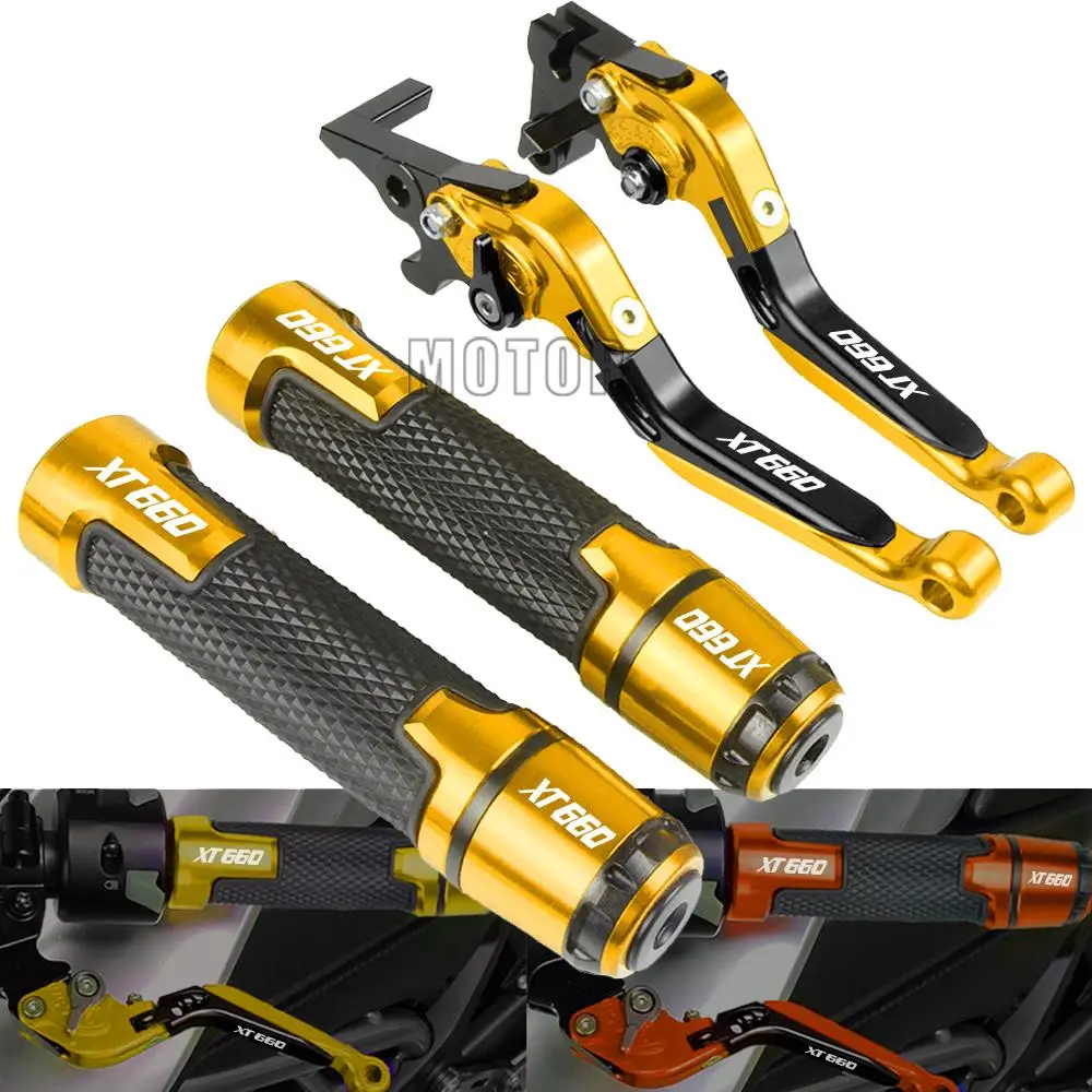 

Motorcycle Brake Clutch Levers Handlebar Hand Grips For YAMAHA XT660 XT660R XT660X 2004-2017 2005 2006 2007 2008 2009 2010 2011