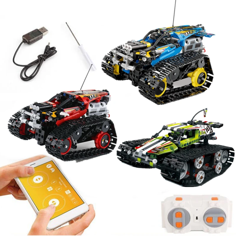 

Technical RC Tracked Remote Control Smart Robot BOOST Motor Power Function DIY Building Blocks Bricks Toy Kid Boy Birthday