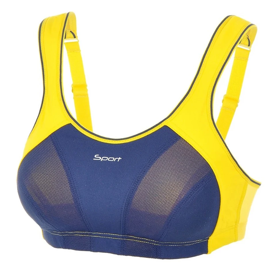 Женский ударопрочный спортивный бюстгальтер без косточек 32 34 36 38 40 42 B C D DD E F |