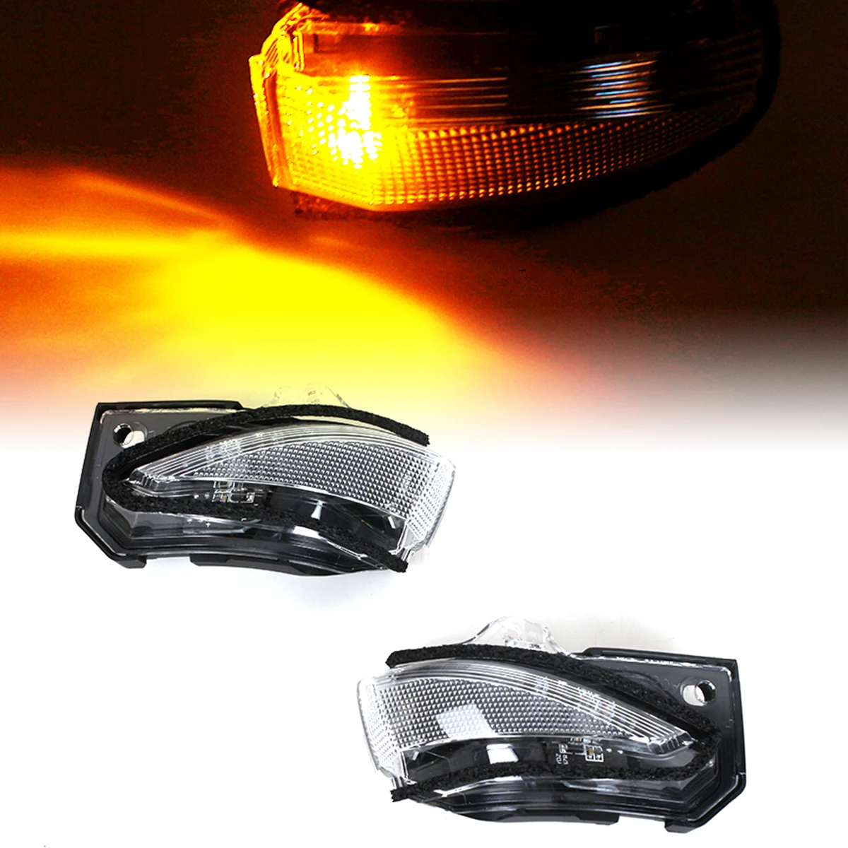 

2pcs LED Dynamic Amber Side Rear Mirror Lamp Turn Signal Light Blinker Indicator For Toyota Corolla Levin 2019 2020 Car Styling