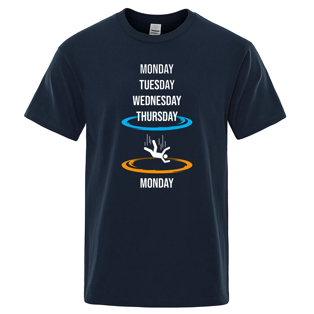 

Hip Hop Men T Shirt Monday Tuesday Wednesday Thursday Blink Monday T-Shirts Summer Short Sleeve Cool Harajuku T-Shirt Streetwear