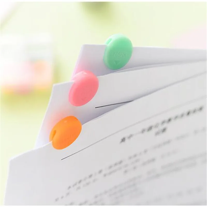 36 48 шт зажим из пластика для бумаг закладки скрепки милый цвет Связыватель фото