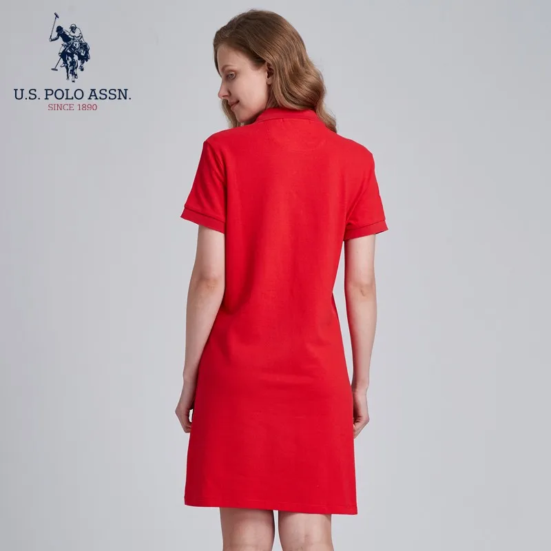 U.S. Polo Assn. New Summer Ladies Casual All-match Skirt Classic Seven-color Short-sleeved Temperament T-shirt | Женская одежда