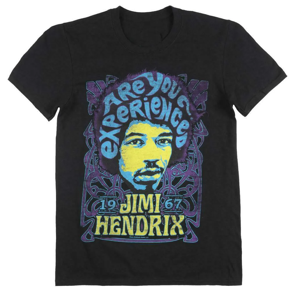 Мужская футболка JIMI HENDRIX ARE YOU experious 60s ROCK MUSIC BRAVADO TEE BLACK|Мужские футболки| |