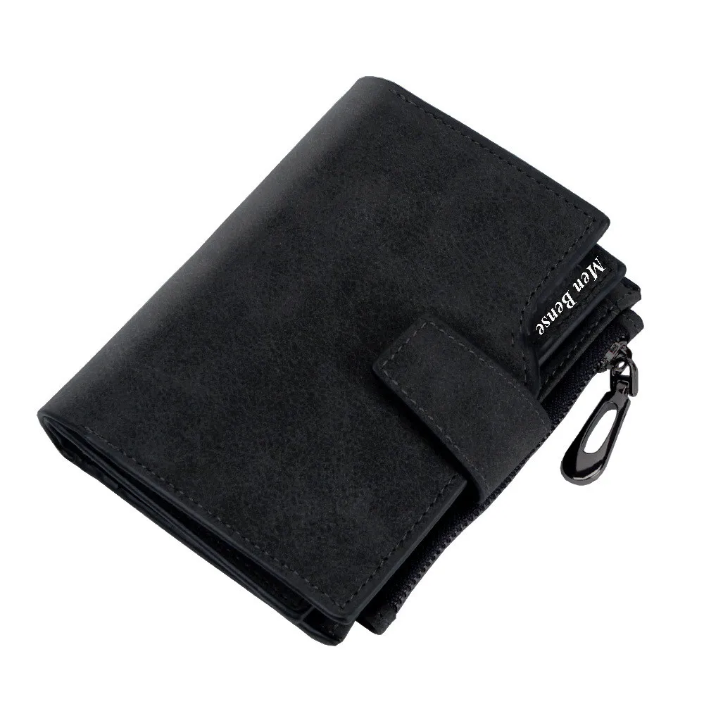Женский кошелек, маленький кошелек cartera mujer, женские кошельки, держатели для карт, роскошные брендовые кошельки, дизайнерские, damski portefeuille femme - Цвет: Black