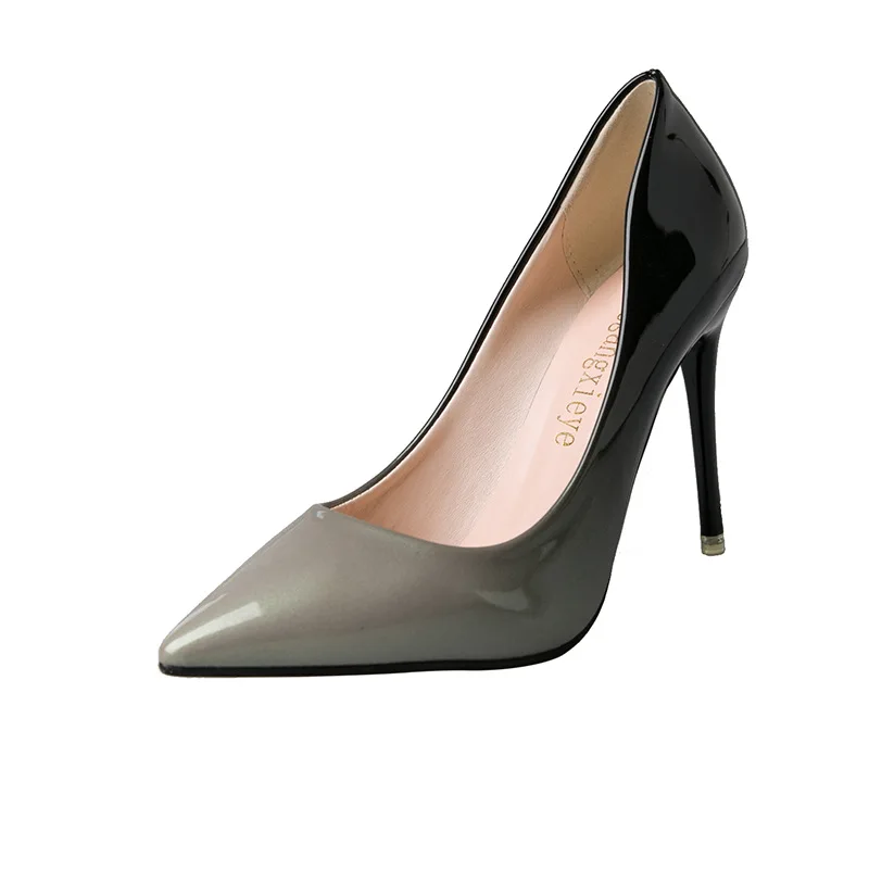

Hot Women Shoes Pointed Toe Pumps Patent Leather Dress 11cm High Heels Boat Wedding Zapatos Mujer
