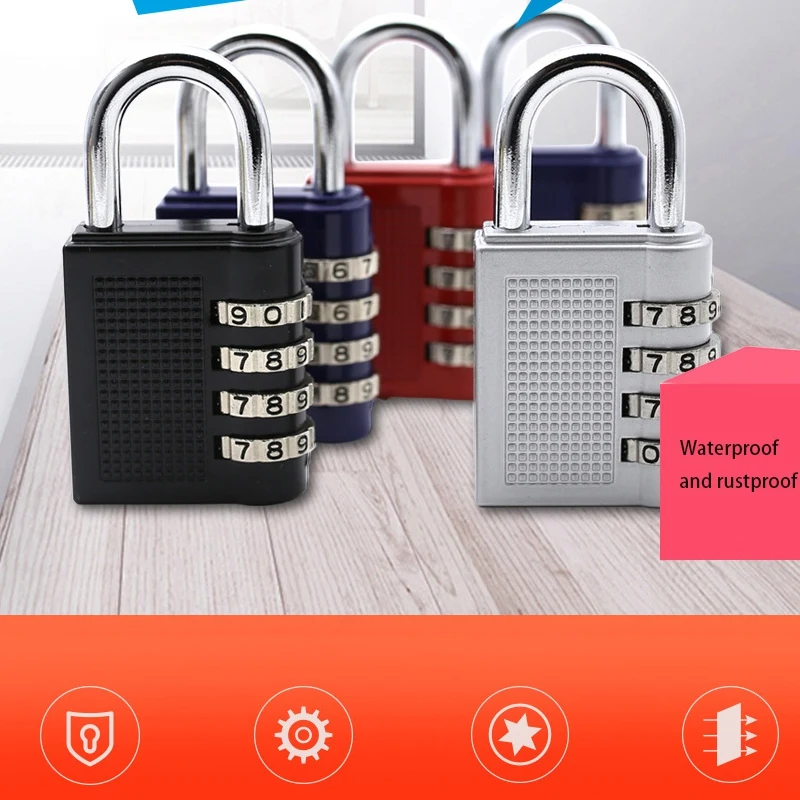 Pro 4 набора цифр Пароль замок для велосипеда велосипедный складной металлический