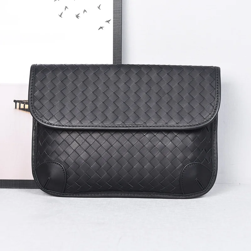 

Men's Chest Bag Shoulder Bags Man Belt Pouch Waist Pack Designer Luxury Brand Women's Waist Bag Clutch Male Woven Leather 2021