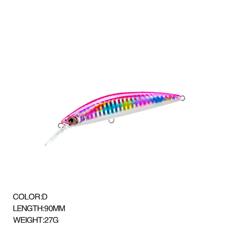 Luya bait submerged mino fishing 27g/90mm long tongue plate casting simulation | Спорт и развлечения