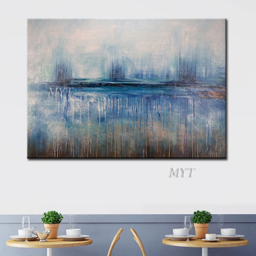 

MYT Oil Painting On Canvas For Living Room Home Decor Handmade Landscape Pictures Wall Art Paintings 100% Handpainted No Framed