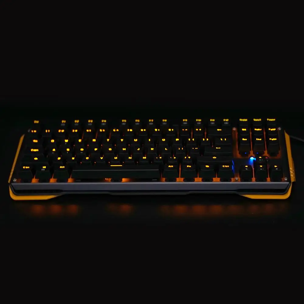 Механическая игровая клавиатура с подсветкой 87 клавиш двухцветные клавиши 12