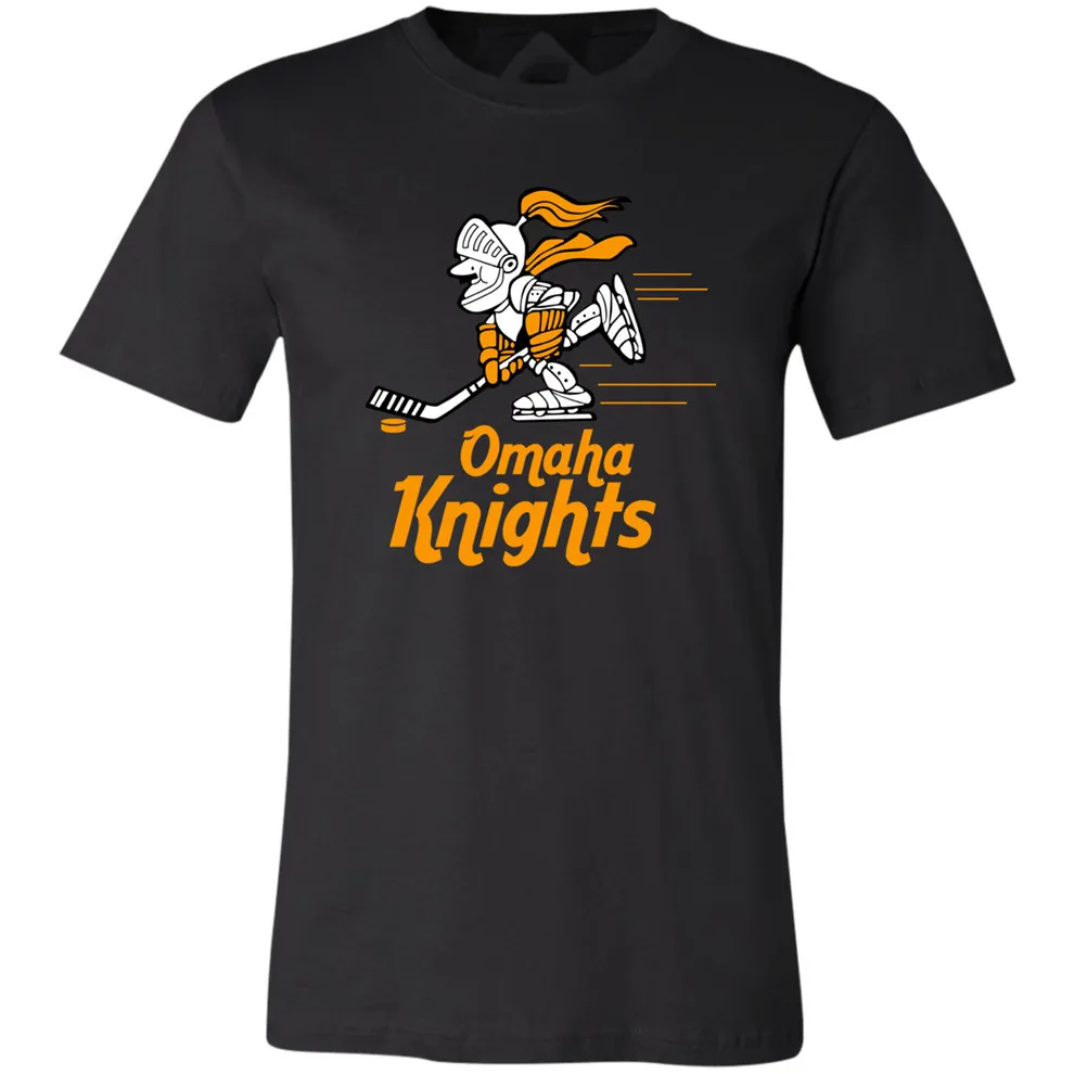 Ретро Omaha Knights Ringer 1970_S футболка для хоккея Nebraska магазин лозунги индивидуальная |