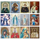 Алмазная мозаика с иконами, картина с религиозными мотивами, с изображением девы Марии стразы, вышивка стразами
