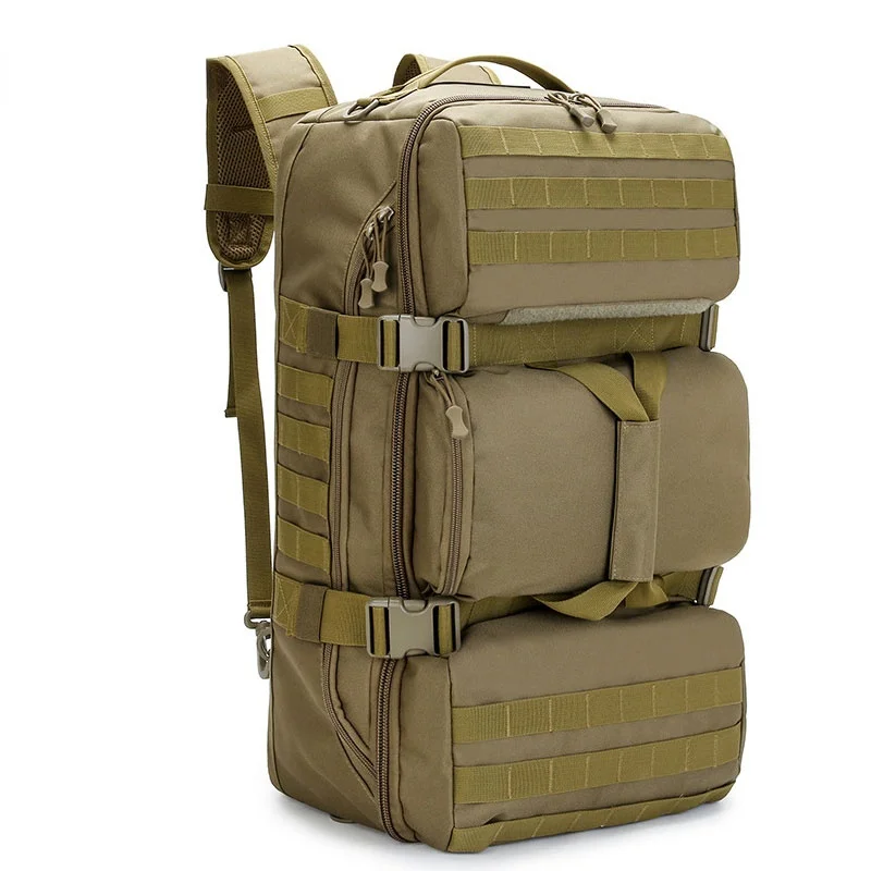 

65L Camping Backpack Luggage Bag Outdoor Military Tactical Trekking Travel Bag Climbing Army Bags Sports Men Molle Bag XA944WA