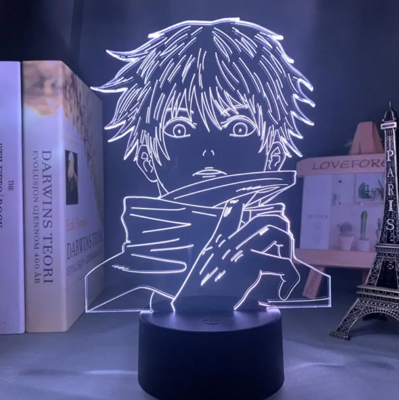 Lamp Anime Satoru Gojo Jujutsu Kaisen 3D Lamp Led Night Light  Cartoon Friendship Comic Sensor Lamp nightlight