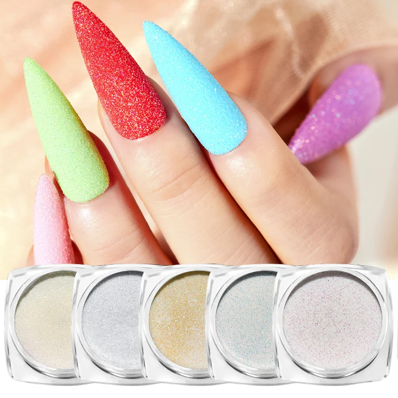 1 коробка сахарный порошок для ногтей блестящий градиентный лазер блестящее