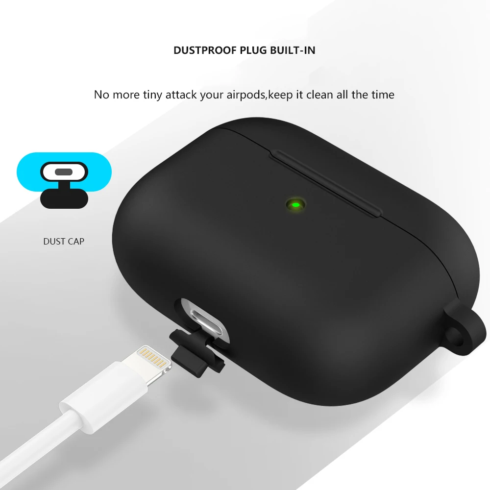 Мини Мягкий силиконовый чехол для Apple Airpods Pro противоударный чехол для Apple гарнитура для AirPods чехол s для Airpods Pro защитный чехол