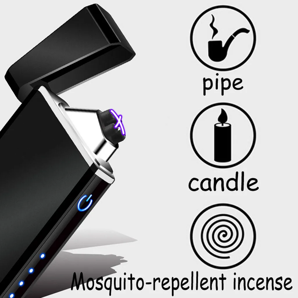 _ USB металлическая зажигалка с зарядкой от ветра электронные зажигалки сенсорным