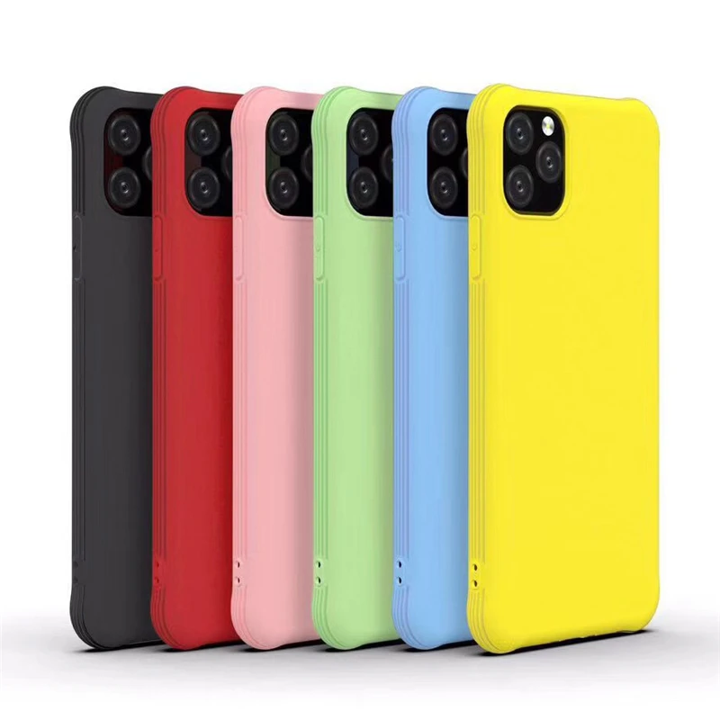 Мягкий силиконовый чехол для iPhone 11 2019 Pro Max матовый XR X XS 8 7 6 6s Plus|Бамперы| |