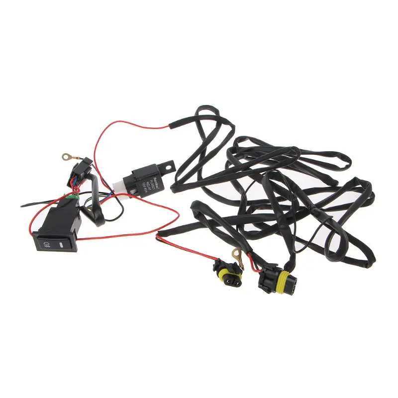 

New Universal 12V 40A Relay Wiring Harness With On/Off Switch Kit For Car LED Fog Light