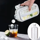 Форма для изготовления ледяных шариков 2-в-1, поднос для бутылок с водой, форма для изготовления шариков с герметичной крышкой, DIY решетчатая чашка для чайника, домашняя кухня