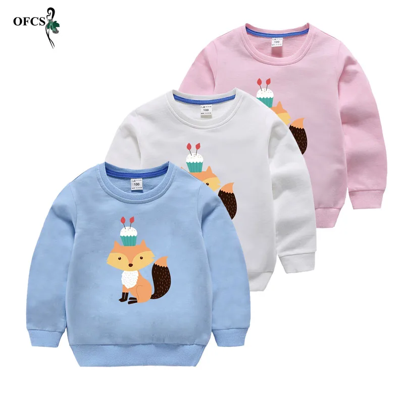 Best Seller 2-12Y Girls Sweatshirt Tops Children's T-Shirt Tee High Quality 100%Cotton Cartoon Hoodies Kids Baby Unisex Clothes