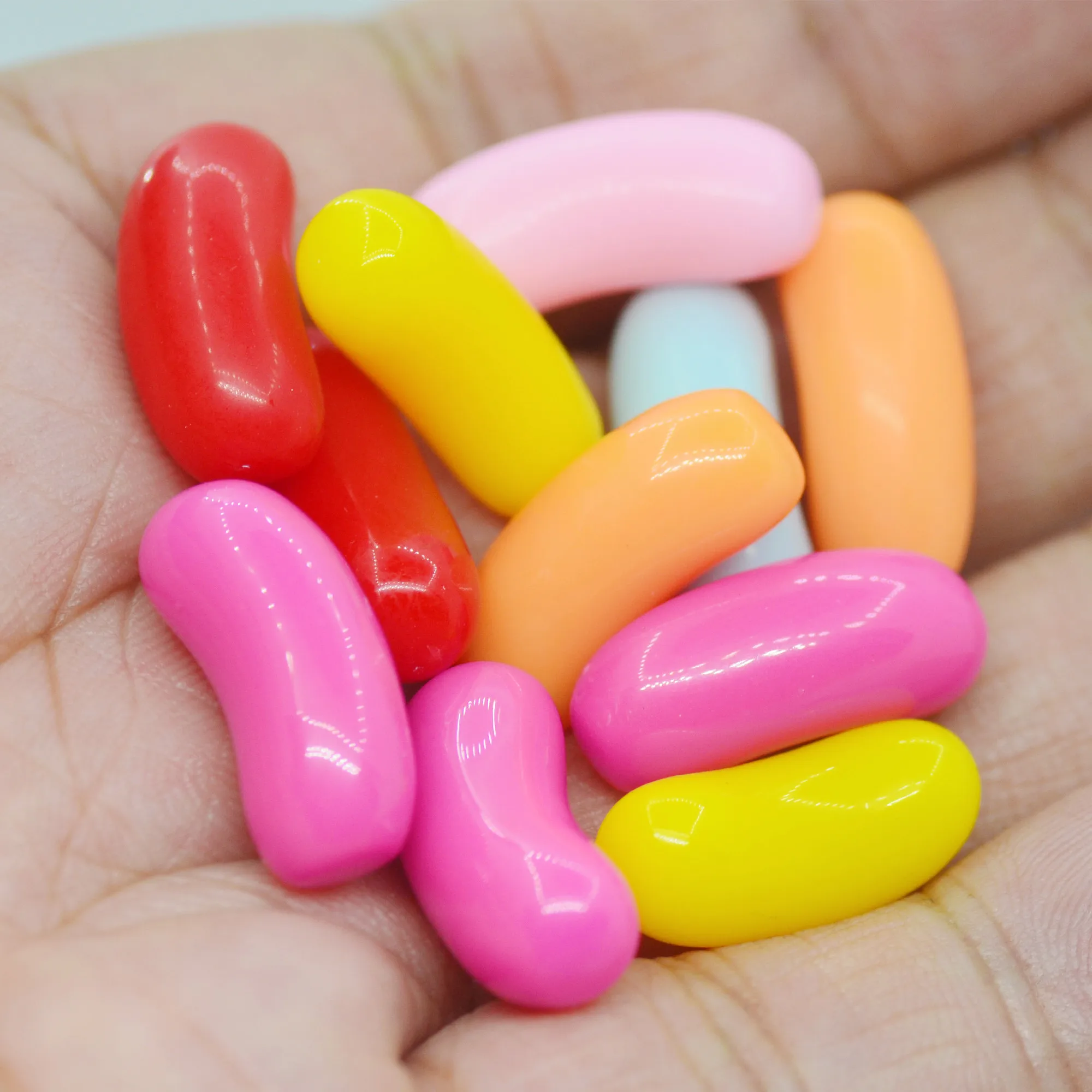 Разноцветные полимерные миниатюры Jelley в виде конфет украшение для кукольного