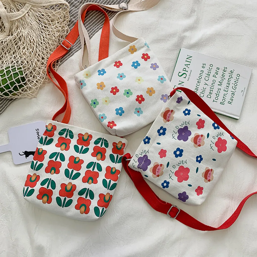 Женская простая Цветочная Холщовая Сумка с цепочками камень мульти женские