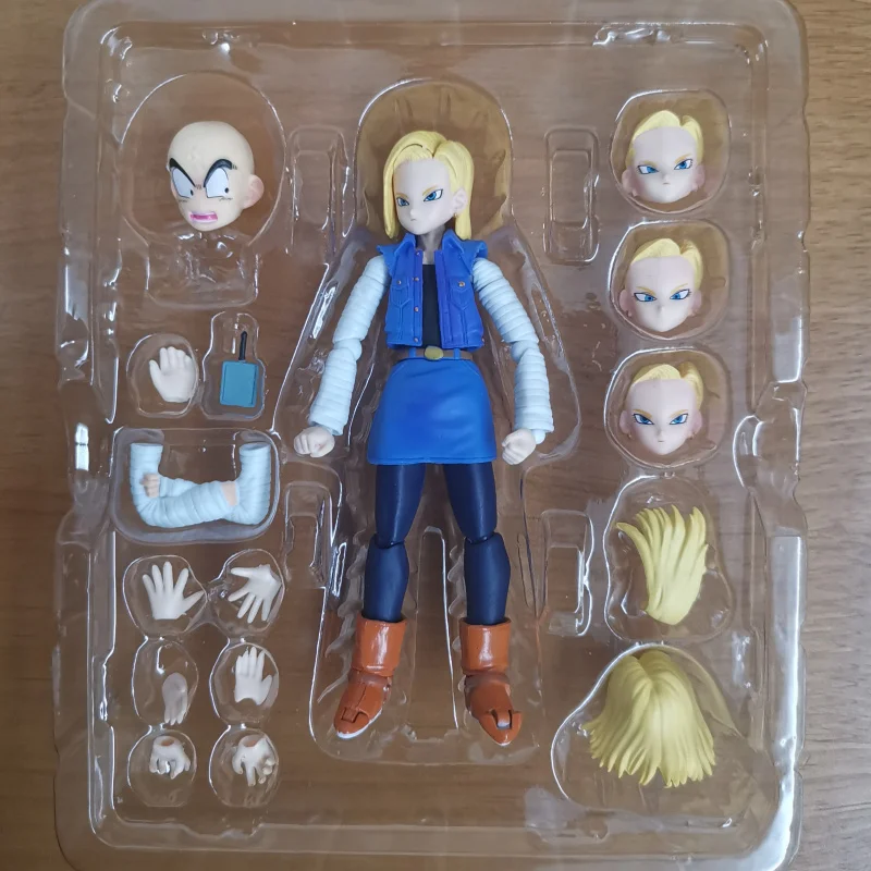 Аниме Dragon Ball SHF Android No.18 экшн фигурка игрушки киборг и Youth Klilyn kuriririn Коллекционная