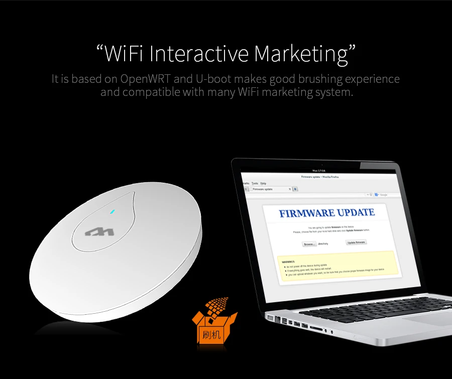 300 м беспроводной Wi-Fi потолок покрытие точка доступа AP 1*10/100 Мбит/с RJ45 WAN