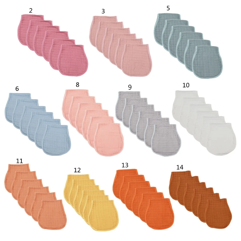 

6 шт., детские салфетки для лица, однотонные впитывающие Слюнявчики, 6 слоев, бамбуковое волокно, хлопковые салфетки