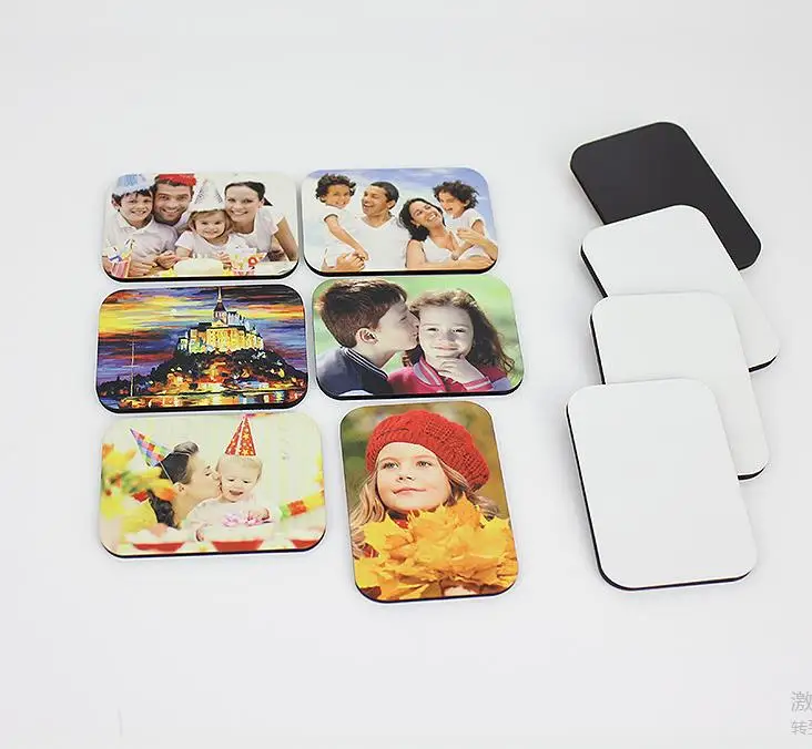 

7*5*0.4cm MDF Wood Fridge Magnets Sublimation Blank Stickers Customized Wooden Refrigerator Magnet Free Shipping SN1121
