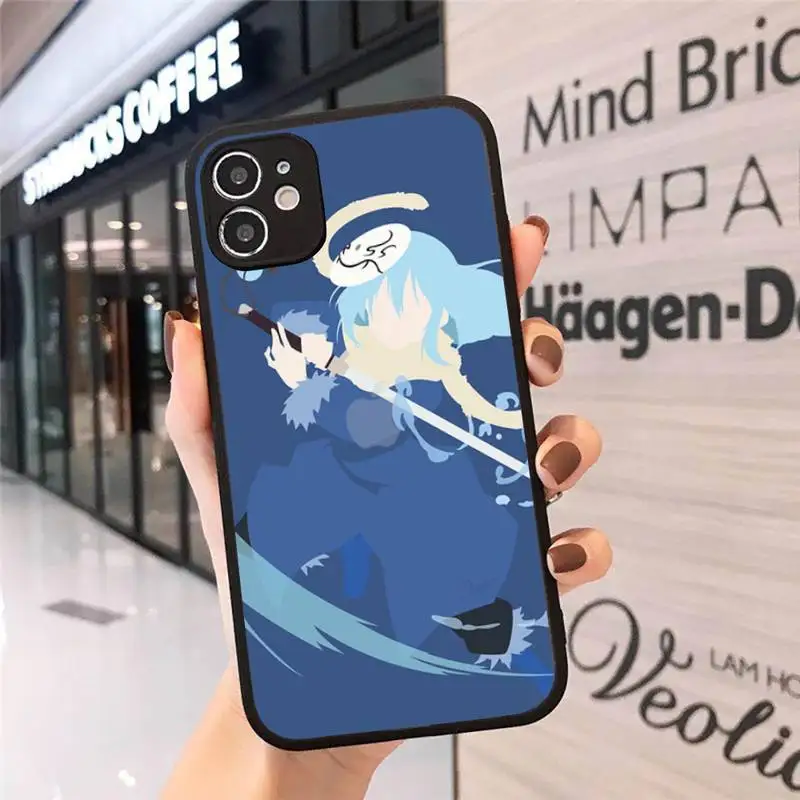 

Rimuru Tempest anime cartoon Phone Case Matte Transparent for iPhone 7 8 11 12 s mini pro X XS XR MAX Plus cover funda