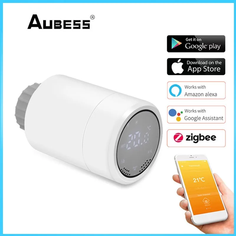 

Умный термостатический радиатор Tuya ZigBee 3,0 с сенсорным экраном и управлением через приложение